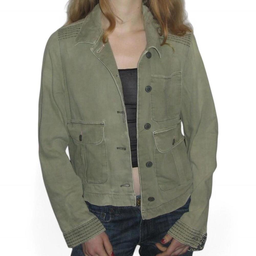 Anthropologie Women's Green Jacket